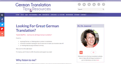 Desktop Screenshot of german-translation-tips-and-resources.com
